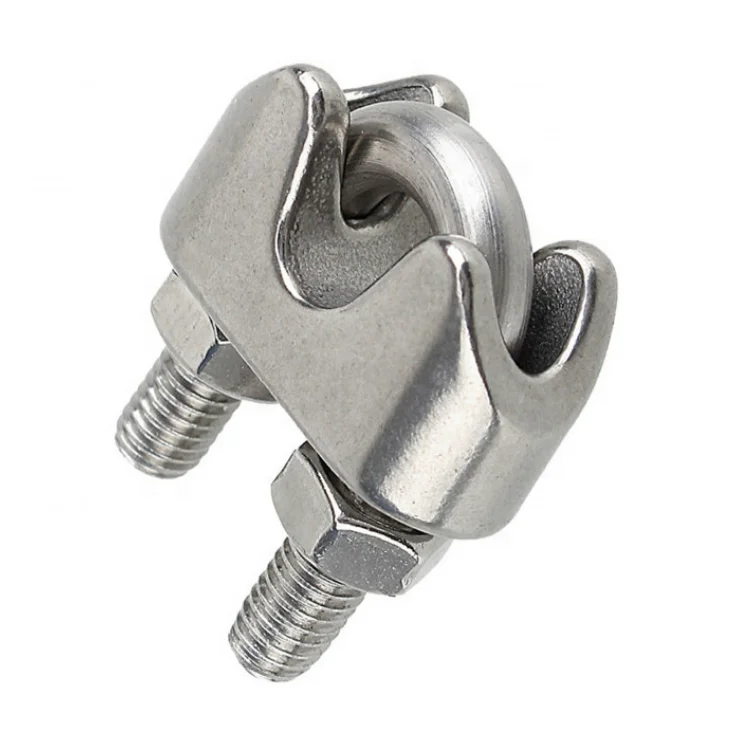 Cheap price DIN741 SS304 SS316 wire rope clip with CE certificate
