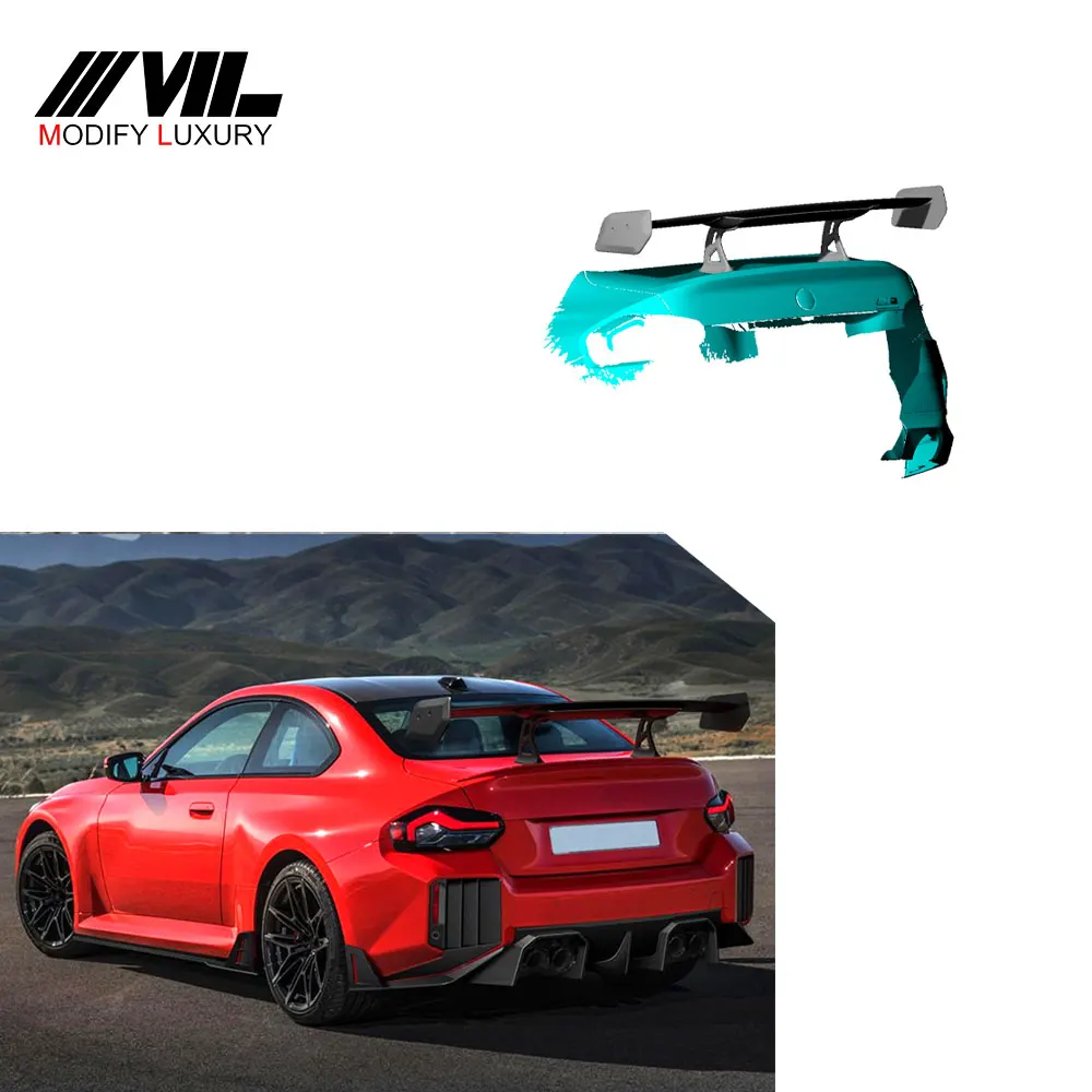 Comfort Luxury  Carbon fiber for BMW G87 M2   Rear Wing Spoiler 2023