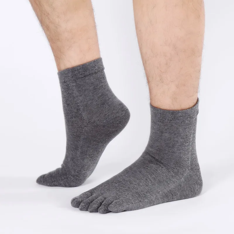 Unisex Men Women Five Finger Style Polyester Cotton Toe Sock Multi Colors Crew Autumn Winter Warm Socks