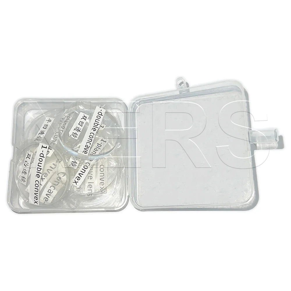 NERS Physical Optical Equipment Light Refraction Demonstration Basic Lens Set Acrylic