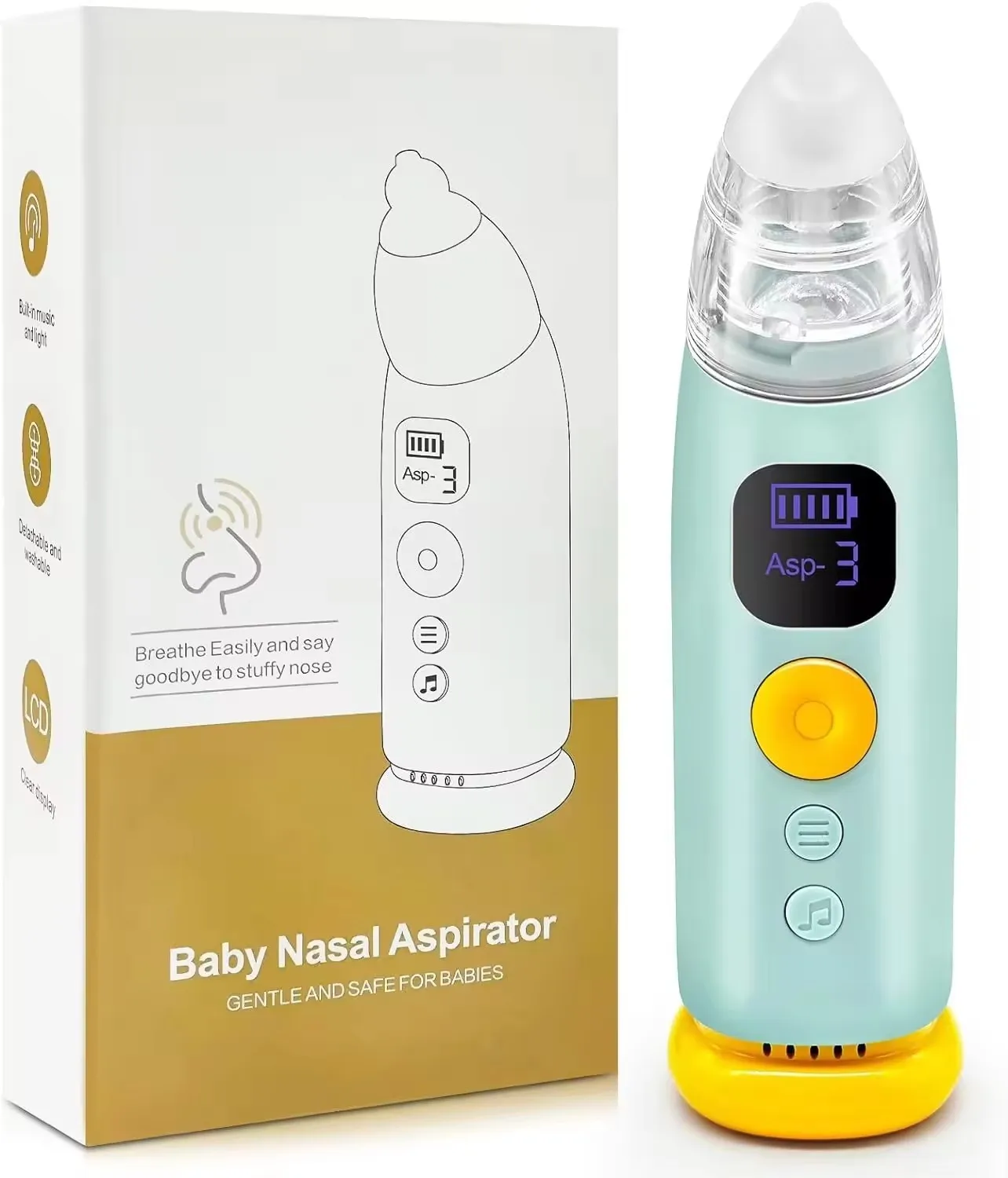 Wholesale Hot Selling OEM Nose Vacuum Cleaner Newborn Sniffling Equipment Safe Hygienic Baby Electric Nasal Aspirator
