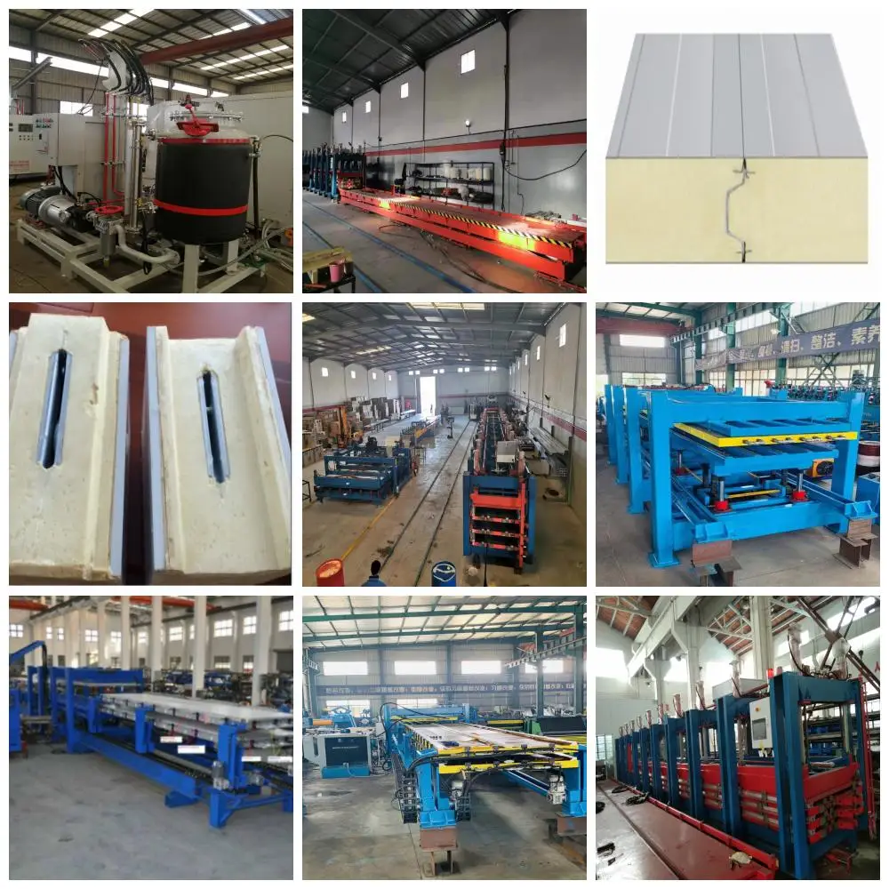 HRF discontinuous pu osb sandwich panel machine line sandwich panel production machine sandwich panel machine
