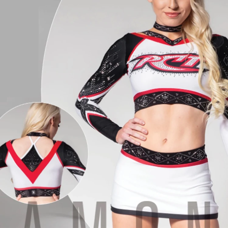 Normzl design your own cheerleader costume custom cheer dance outfit wholesale cheerleading uniform