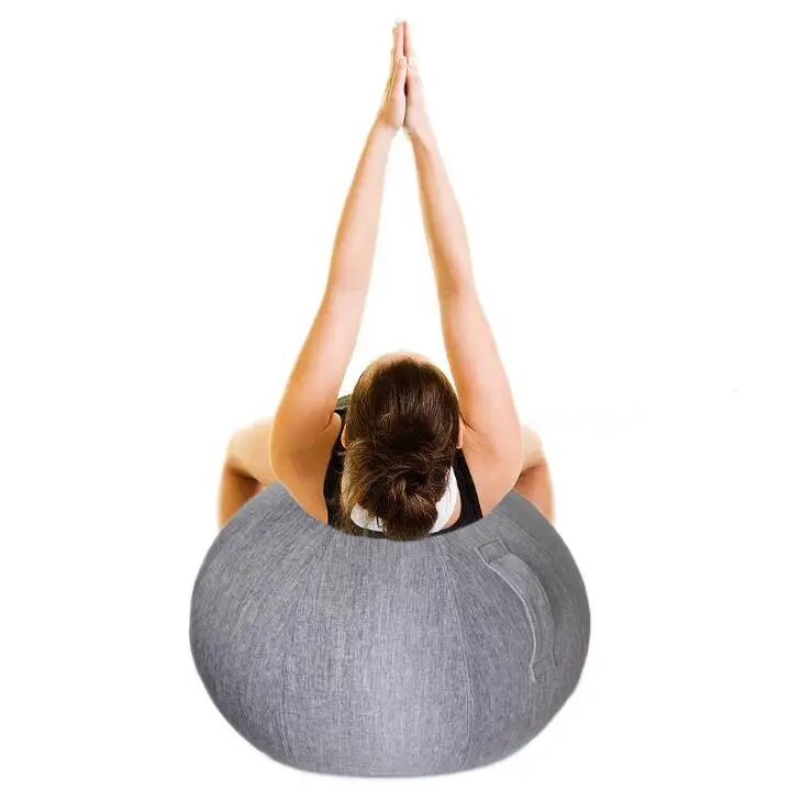 Top seller yoga ball cover sitting ball chair with pump handle