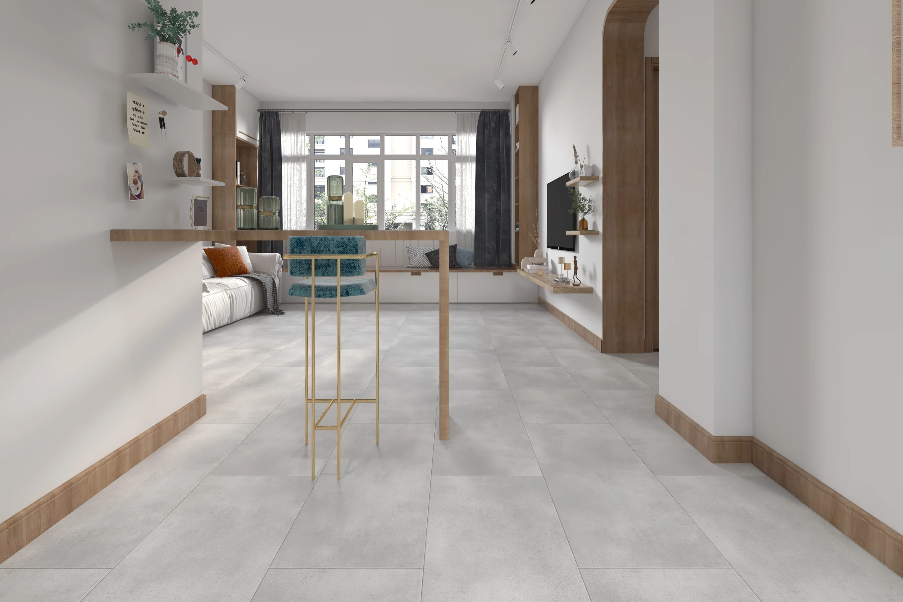 Mall Hotel Office Waterproof  Fireproof Glue Self adhesive dry back lvt flooring luxury vinyl tile marble