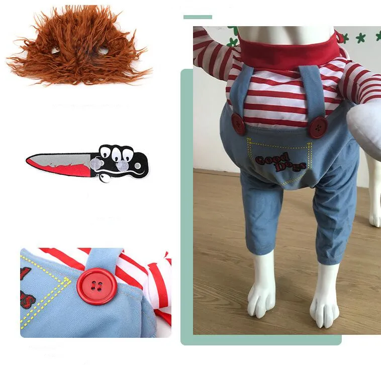 Hotsale Small Medium Large Dog Funny Look Halloween Costume Pet Clothes