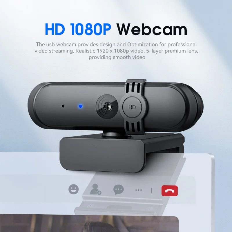 Anywill Hot sales New arrival oem webcam with usb 2.0 pc camera driver free mini 1080P full HD camera webcam