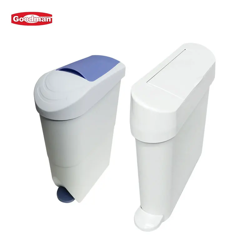 Toilet-Use Slim Hand-free Pedal Bathroom Feminine Hygiene Napkin Bins Lady 22L Female Washroom Bin Sanitary Bin