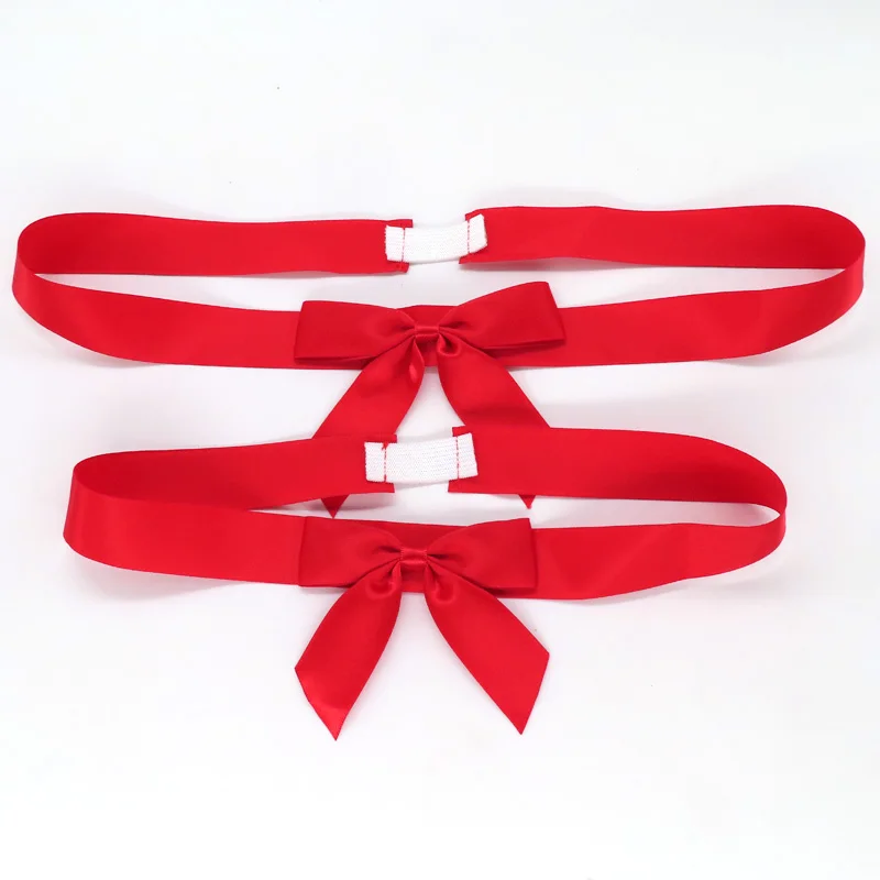 Wholesale and custom satin bows elastic gift ribbon bows