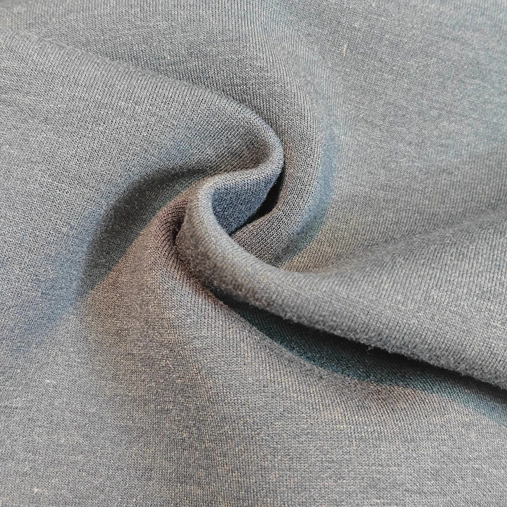 Customized New Brand  Polyester Rayon Spandex 340Gsm  TR Textured Scuba Fabric For Hoodies  Breathable