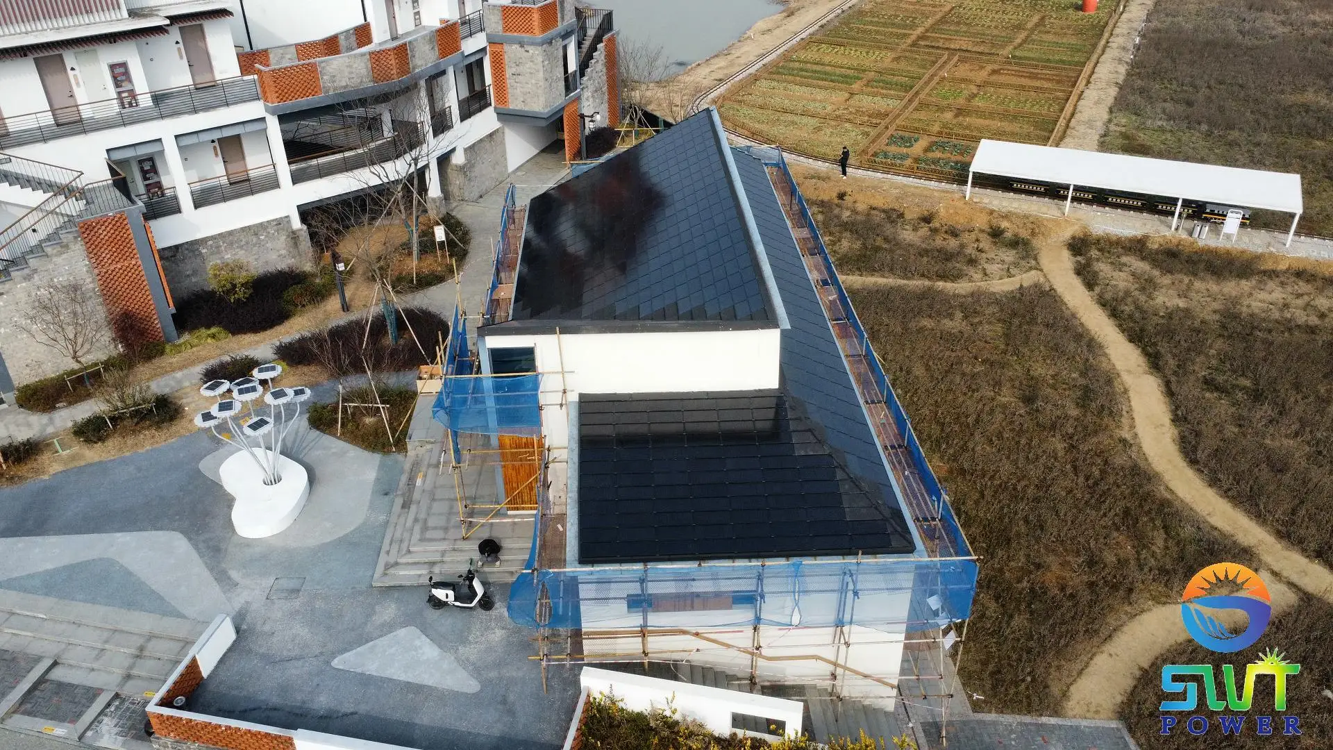 Солнечные панели BIPV солнечный модуль интегрированная и черепица 2 в 1 солнечная