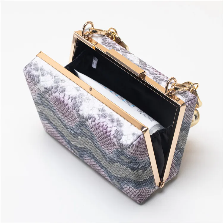 Individuation Trend A great variety of models Ladies Python Print Leather bag Snake Skin Crossbody bag Handbag