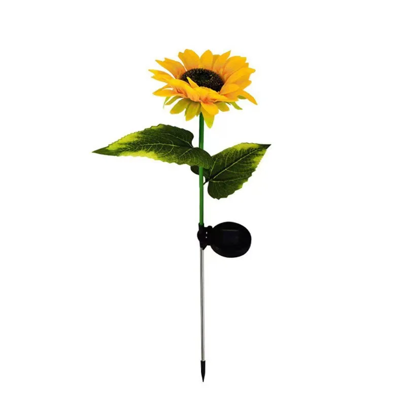 Outdoor Waterproof solar sunflower Lights Stake Landscape Decorative Flowers Solar Garden Lights