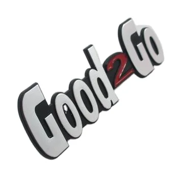 Custom self-adhesive chrome auto emblem ABS Chrome sticker label for decoration cars