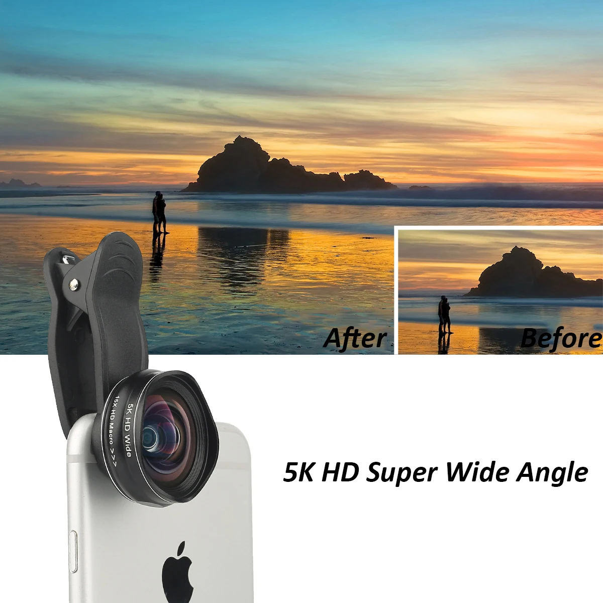 2022 New Design Factory Supply 4K DSLR 2In 1 15x Macro 110 Degree Macro Lens for Smartphone