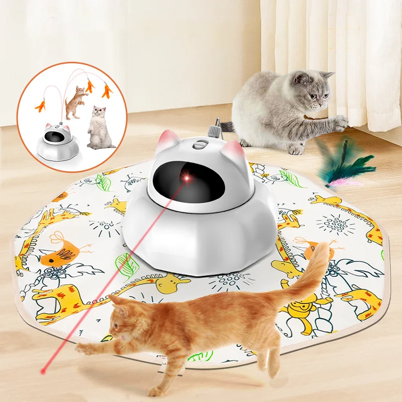OEM/ODM Cat Teaser Automatic Infrared Laser Cat Teaser Intelligent Interactive Stick Pet Cat Laser Toy Pet Products