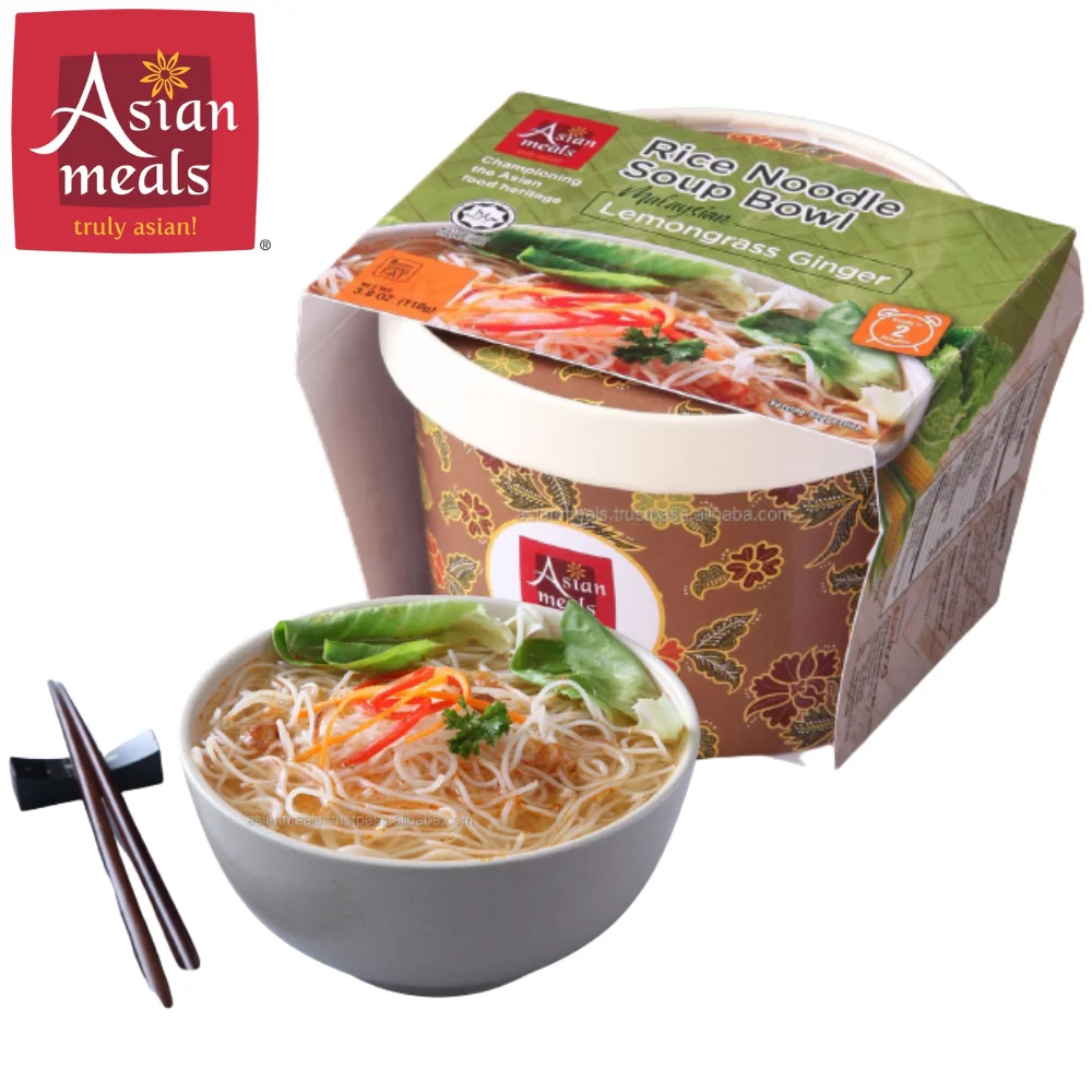 Top Pick Instant Rice Noodles With Fresh Lemongrass Ginger Flavour In Soup Bowl May Enhance Taste Malaysia Brand AsianMeals