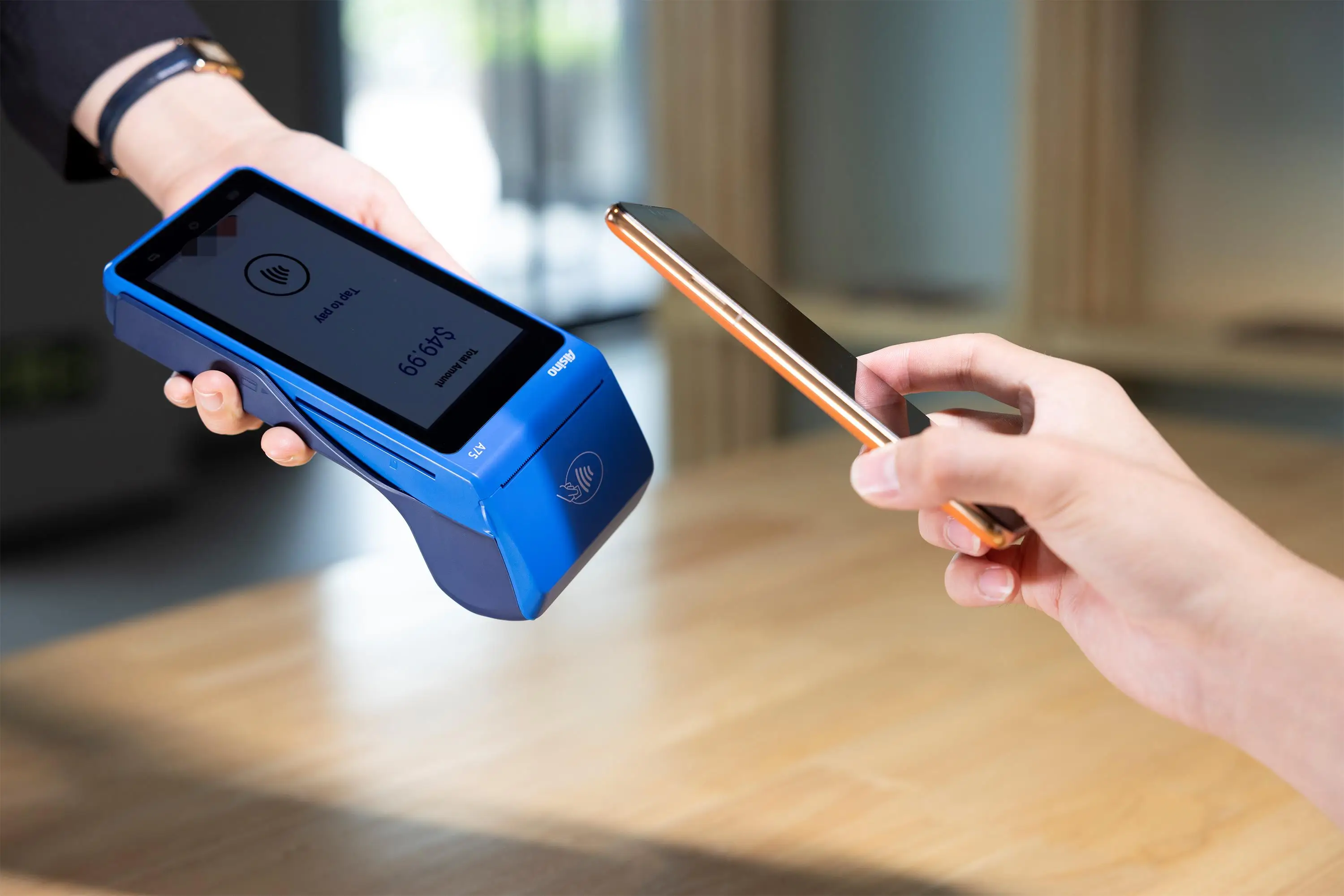 5 inch Payment mobile POS Terminal Portable Android Mobile POS with Built-in Printer