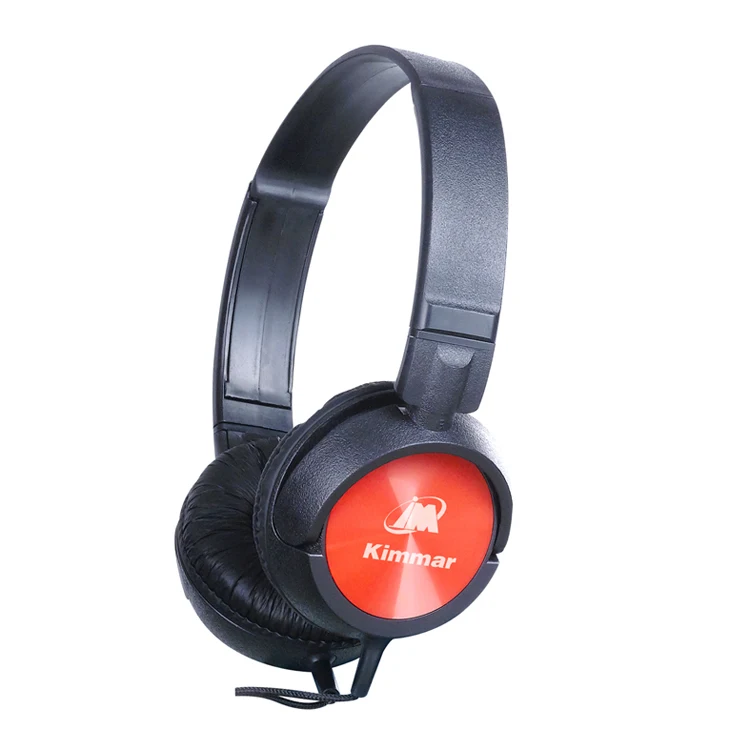 Discount foldable 40mm speaker super clear sound wired on-ear headphone for computer/mobile phone use