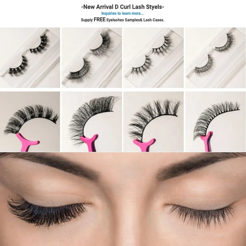 Cat Eye D Curl Korean Silk Full Strip Eyelashes Wholesale Russian Volume Lash Extension For Strip