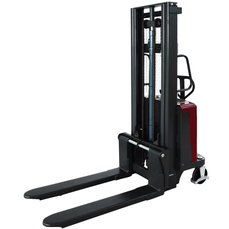 semi electric warehouse pallet stacker 1 t electric forklift electric stacker