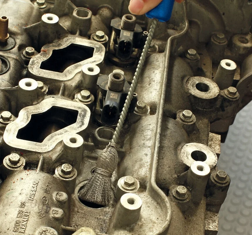 3PCS Stainless Steel Diesel Injector Bore Sleeve Cleaning Cup Removal Installation Kit with Soft Grip