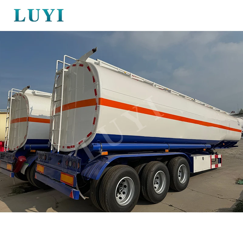 Low Price 3 Axles Stainless steel aluminum alloy carbon steel oil tank 5 cabin fuel transport semi-trailer