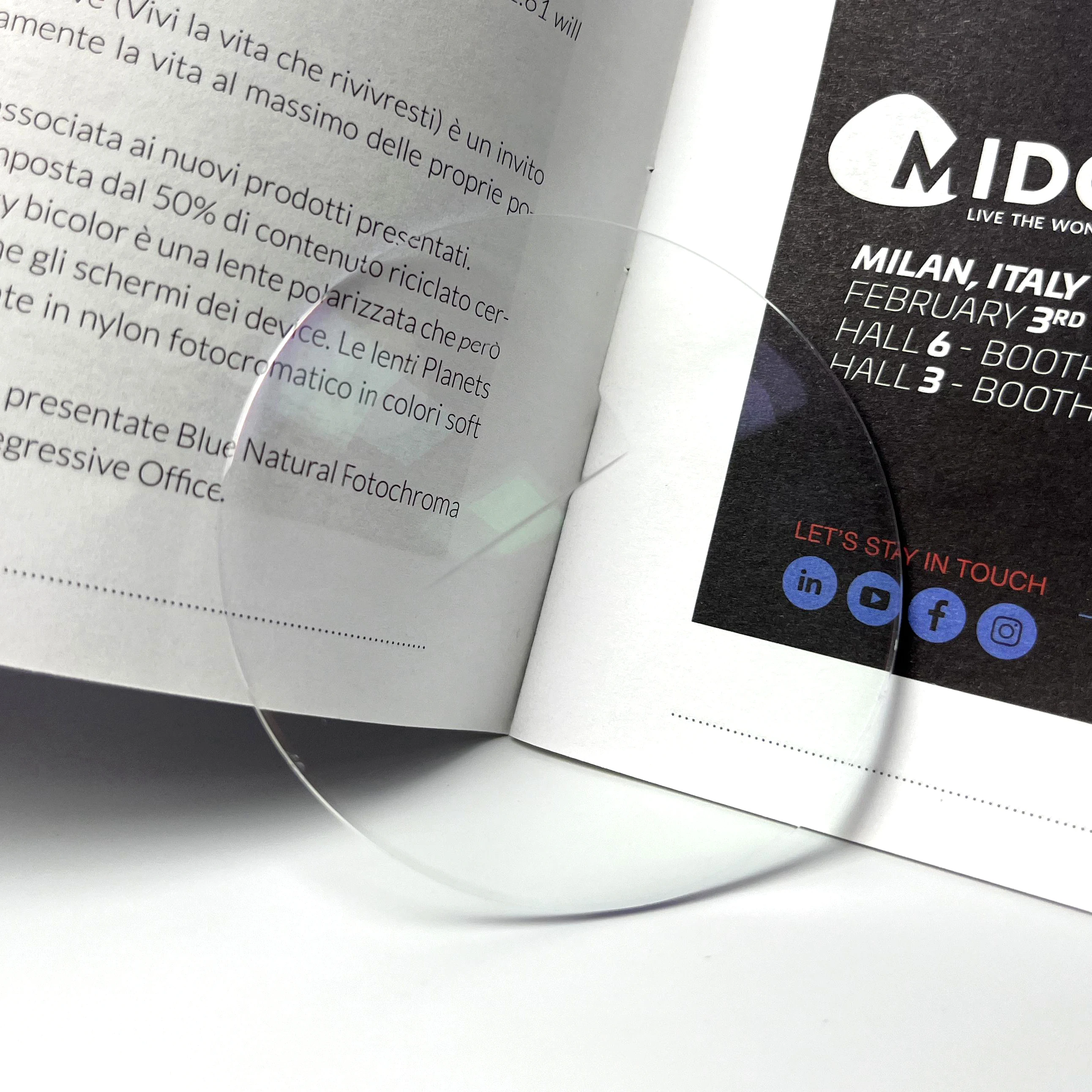 IDEAL CR39 Non-coating Resin Eyewear Lenses 1.499 Flat Top HMC Bifocal Spectacle Lenses for Myopia and Hyperopia