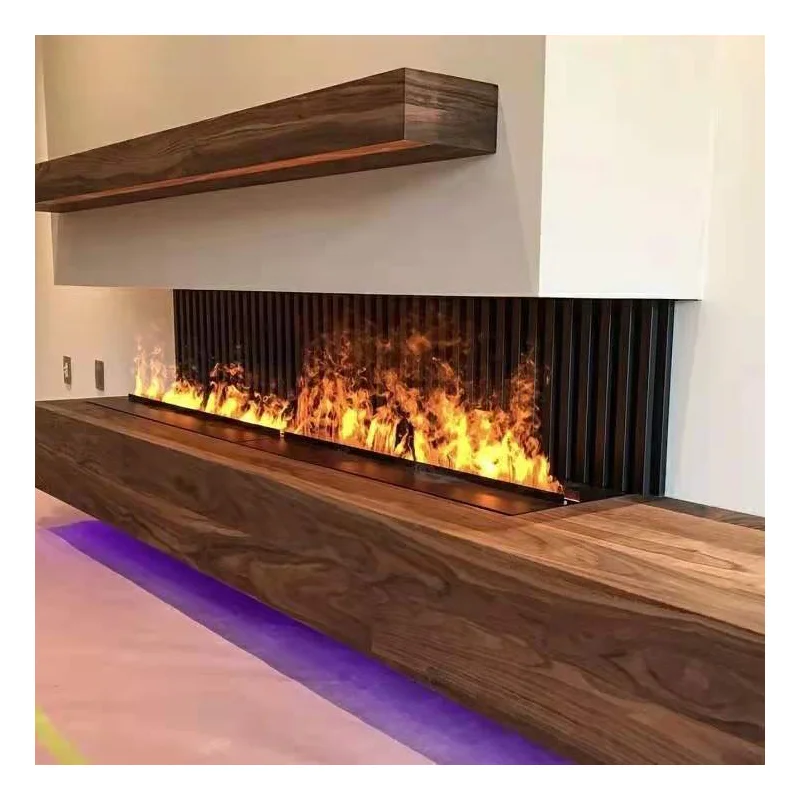 Intelligent Electric Water Flame Fireplace With WiFi Control 3D Water Vapor Fireplace