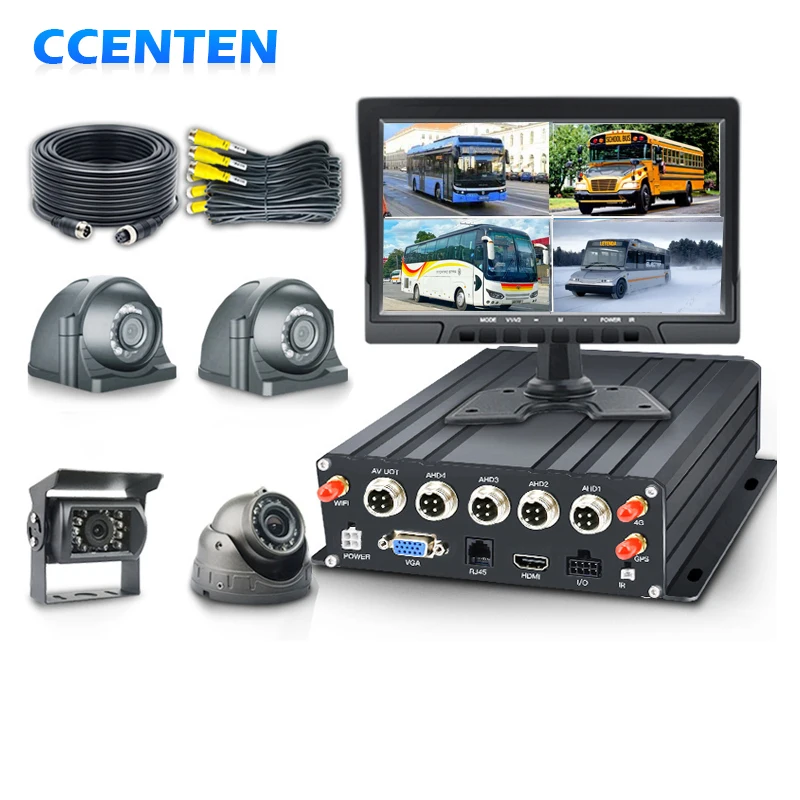 4G GPS WIFI DVR System 1080P Waterproof Night Vision Camera Truck Van ai bus cctv mdvr Bus Security Camera MDVR Kit
