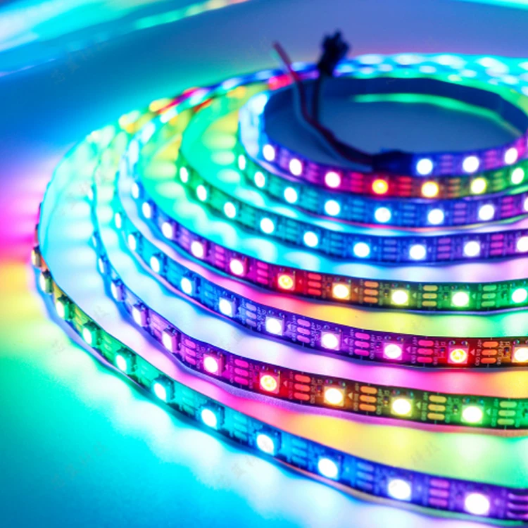 SMD5050 Individually Addressable RGB Led Strip Ws2812B 30/60/144 Led Pixel Strip Light