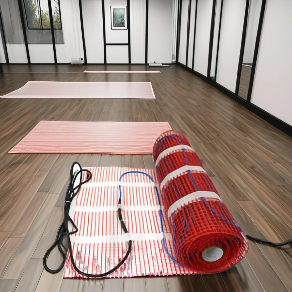 Modern Dual Conductor Design With Output Of 150W Per Square Underfloor House Floor Heating Mat