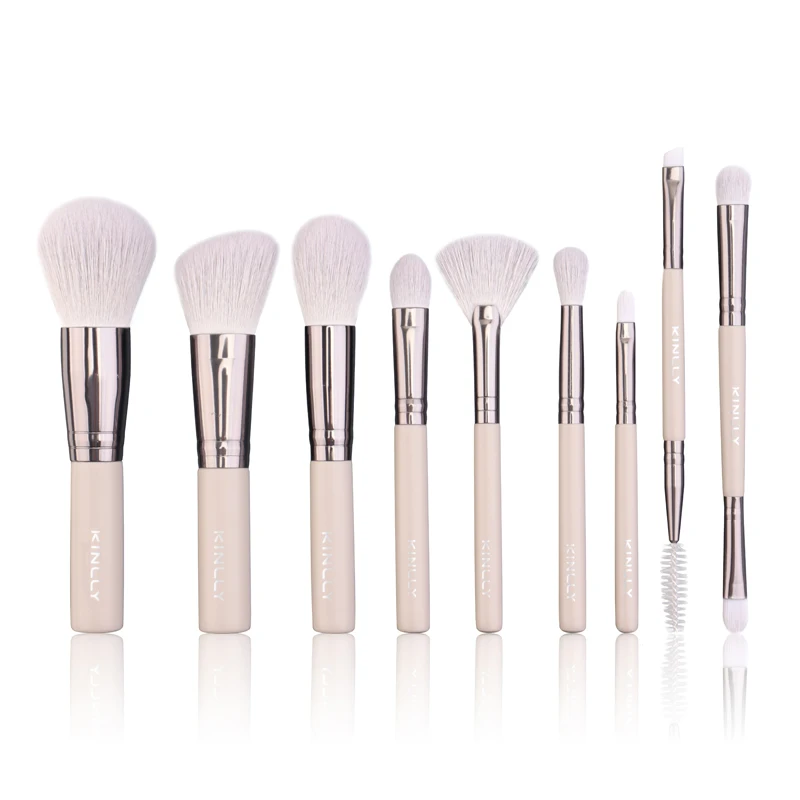 Beauty Accessories 9 pcs Private Label Portable Travel Brushes Makeup Brush Set