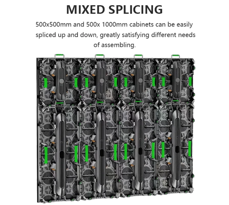 Turnkey High Quality LED Screen Display Panel CE FCC IP65 P2.6 P2.9 P3 500*500mm LED Display Screen LED Video Wall For Events