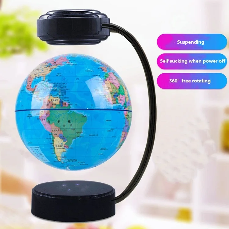Factory hot sale Decorative floating globe Magnetic levitation rotating globe World map gift