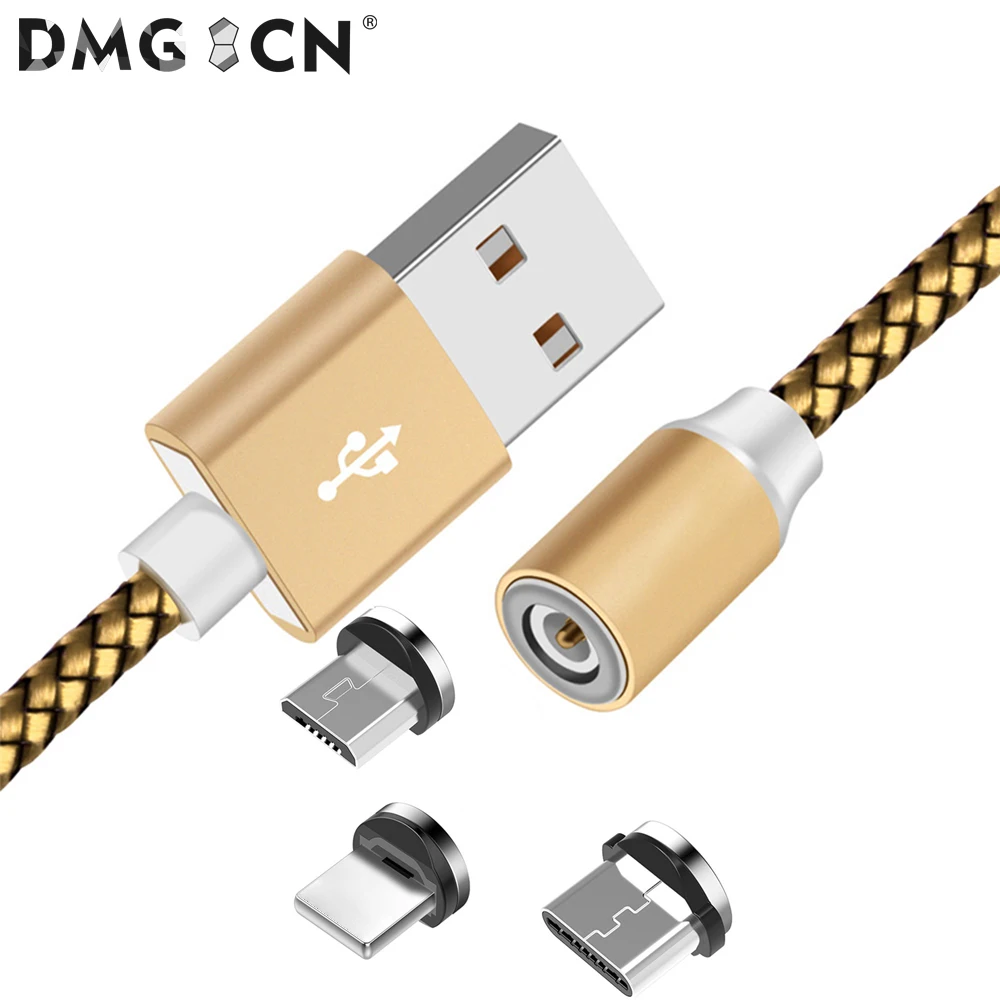 Wholesale nylon Magnetic Charging Cable 3 in 1 USB Cable Phone Cable Magnet Charger
