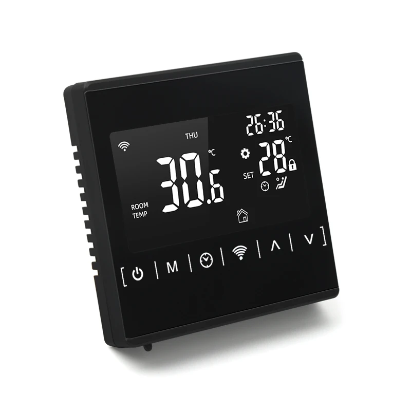 WIFI Floor Heating Thermostat For Electric /Gas Boiler Water Heating Voice Temperature Controller Touch Screen Fahrenheit