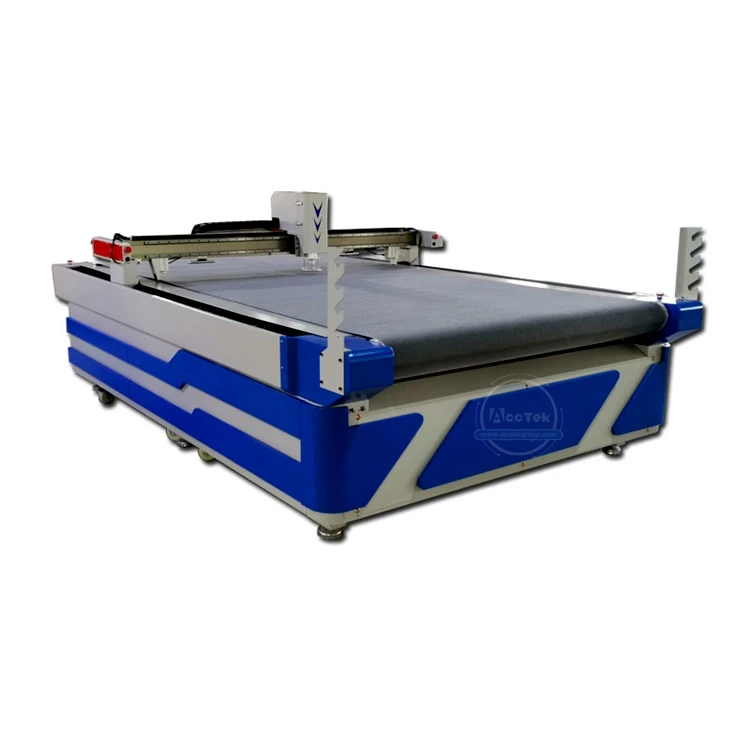 CNC Oscillating knife cutting machine for leather corrugated paper gasket vibration round straight knife cloth cutting machine