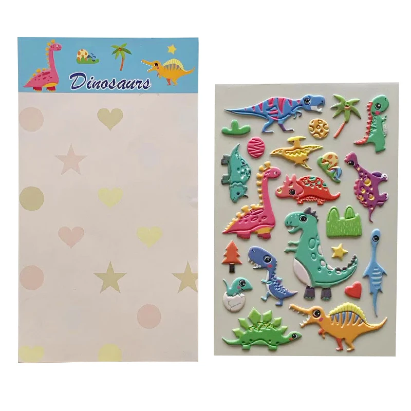 Custom Kawaii Children Decorative 3D Puffy Stickers For Kids, 3D Puffy Bubble Stickers For Kids