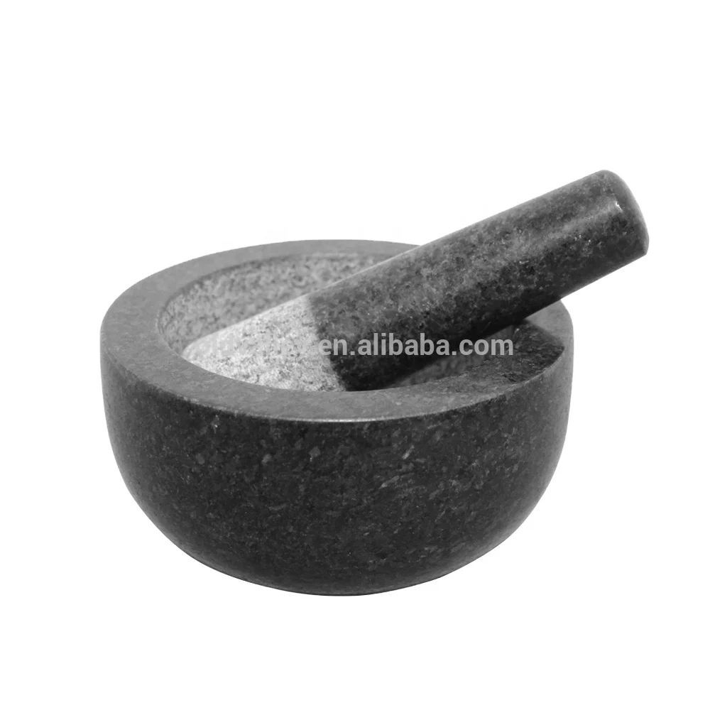 Natural granite mortar and pestle / stone pestle and mortar / pestle & mortar