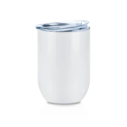 12 oz wholesale double walled vacuum insulated stainless steel cup 12oz sublimation blank stemless wine tumbler
