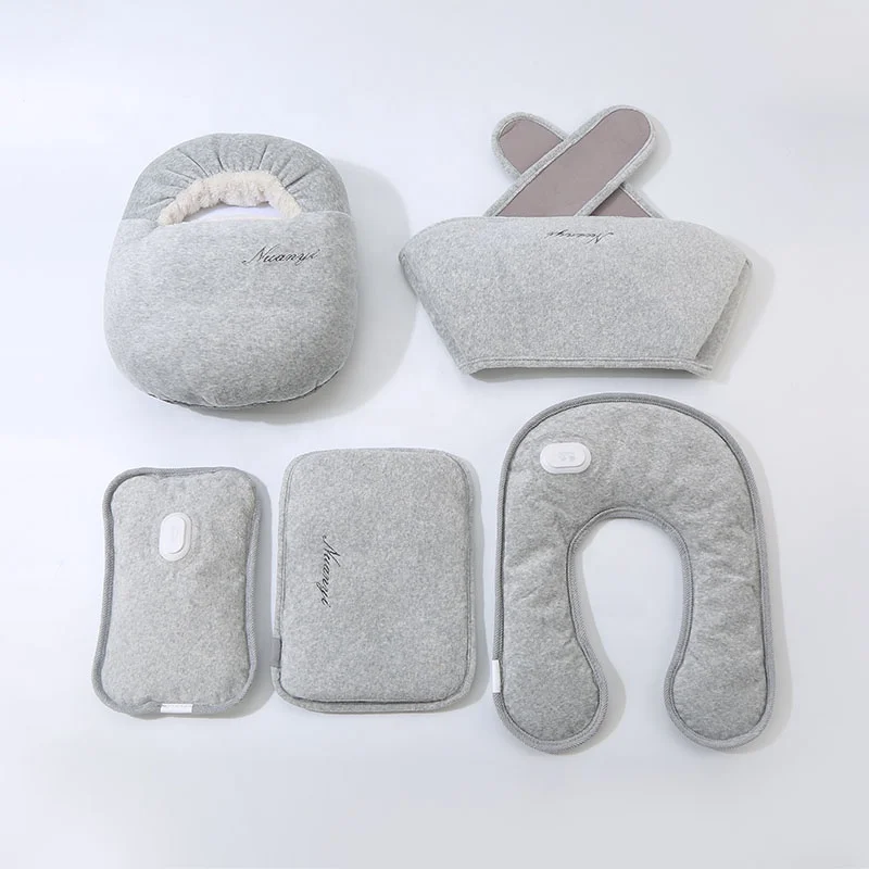 CE ROHS UKCA PSE KC anti-explosion charger heating water thermal therapy flannelette rechargeable electric hot water bottle/bag