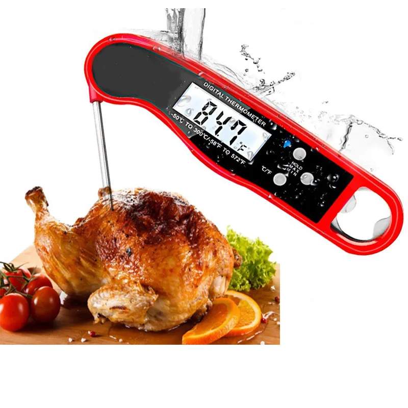 Hot sales Instant Read Digital Food Thermometer Temperature Foldable Pocket Barbecue Thermometer