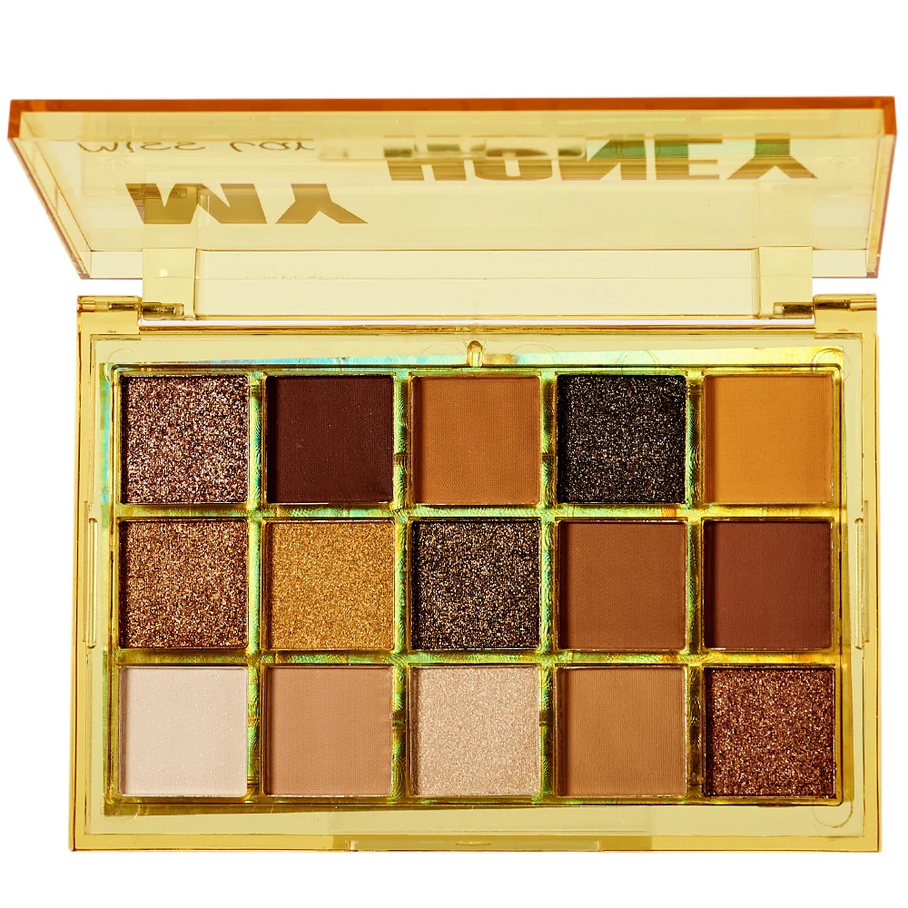 15 colours ucanbe sweetheart party eye shadow palette glitter pearly matte color vibrant European and American makeup