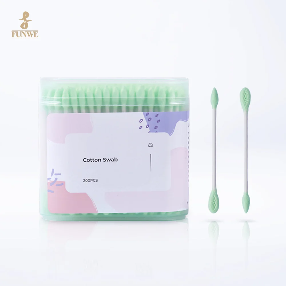 Eco-friendly Double Head Cotton swab Sticks Cosmetic Beauty Tools For Beauty Makeup Nose Ears Cleaning