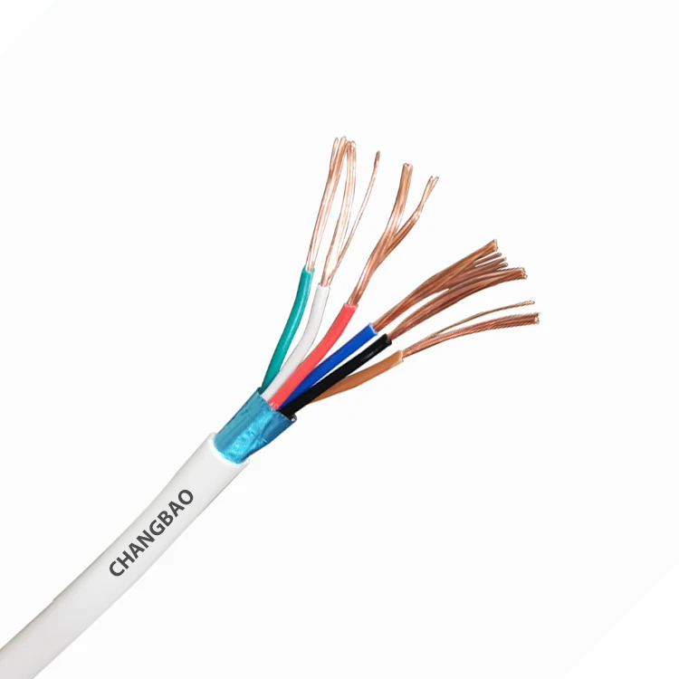 Changbao custom 22AGW 6C shielded alarm cable security cable 6 core for security
