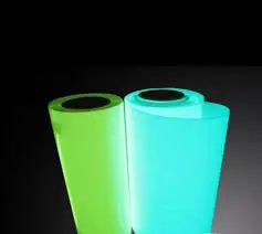 DERFLEX Easy to cut Pvc luminous Film Glowing Luminous Glow In The Dark At Night vinyl roll