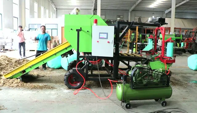 automatic corn silage round packing baler machine Agricultural machinery mini square hay balers