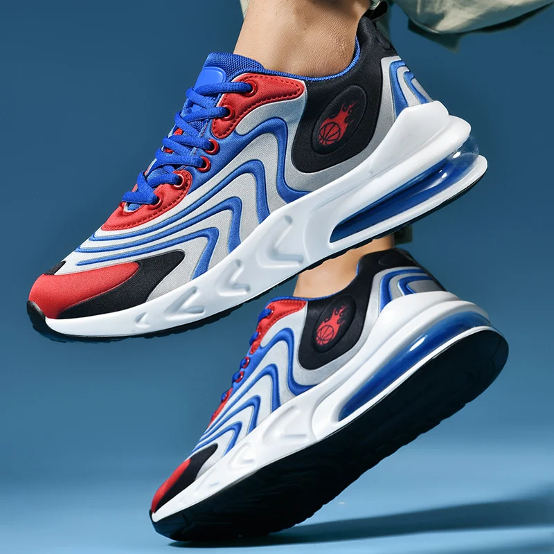 Мужская повседневная обувь; Модная спортивная обувь для мужчин на плоской подошве трендовая обувь удобная обувь мужская обувь с дышащей сеткой движение tzapatos De Hombre
