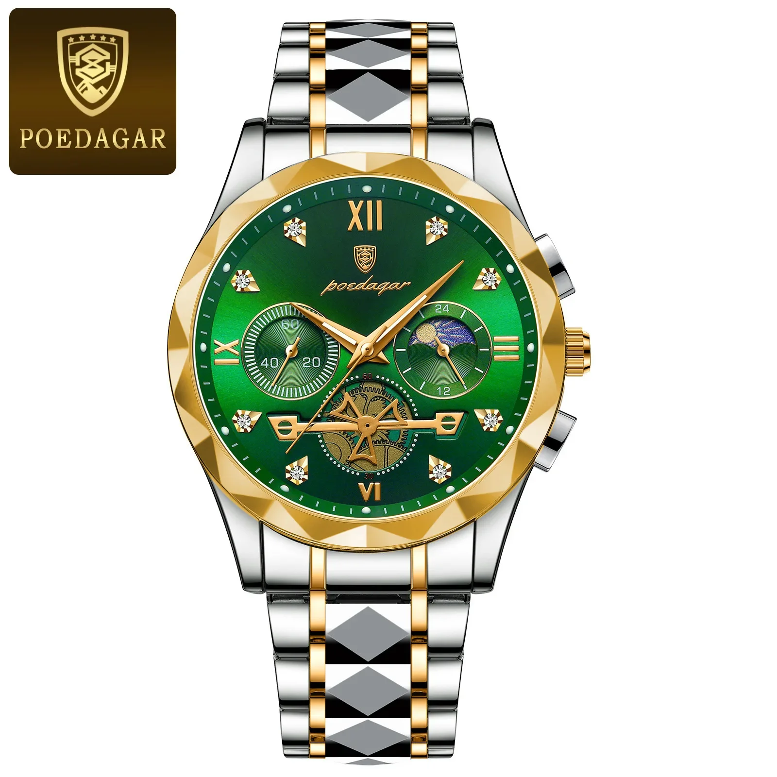POEDAGAR 996 Trendy Brand High End Newest Cheap Factory Price Popular Design Best Price Men Quartz Watches Stainless Steel Band